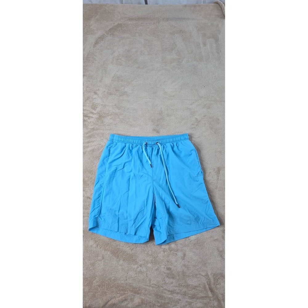 Saxx Ballpark Pouch Cannonball 2in1 lined Shorts 7" Men Medium Blue Stretch  EUC